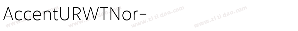 AccentURWTNor字体转换