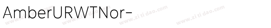 AmberURWTNor字体转换
