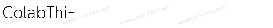 ColabThi字体转换