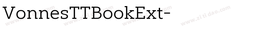 VonnesTTBookExt字体转换