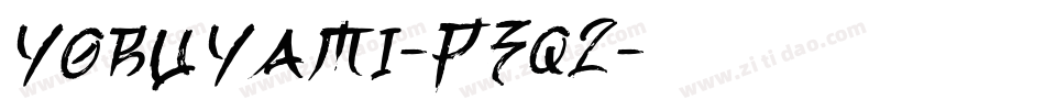 YoruYami-P3q2字体转换