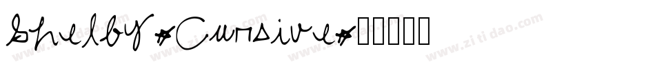 Shelby-Cursive字体转换
