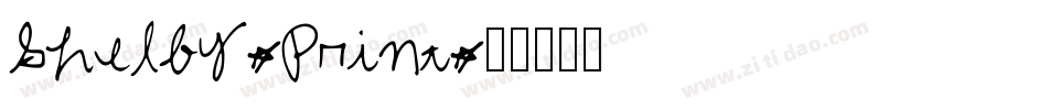 Shelby-Print字体转换