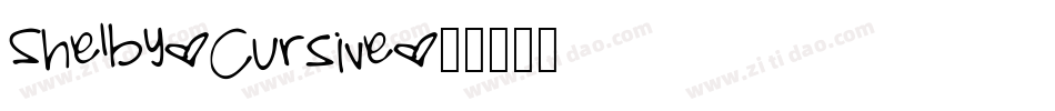 Shelby-Cursive字体转换