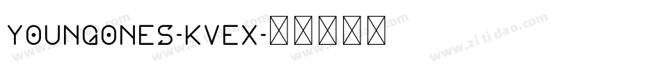 YoungOnes-KVeX字体转换