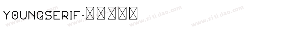 YoungSerif字体转换