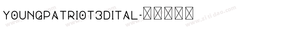 youngpatriot3dital字体转换