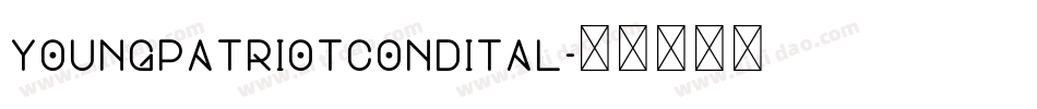 youngpatriotcondital字体转换