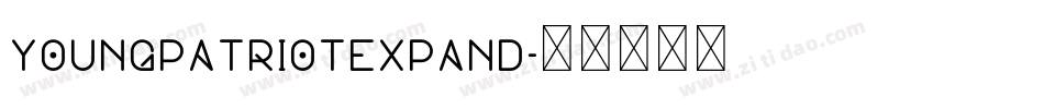 youngpatriotexpand字体转换