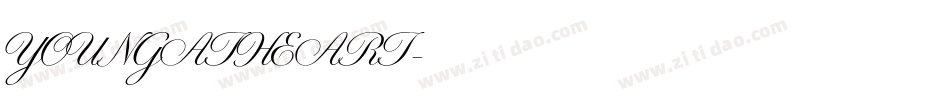 YOUNGATHEART字体转换