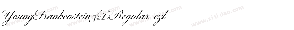 YoungFrankenstein3DRegular-ezlB字体转换