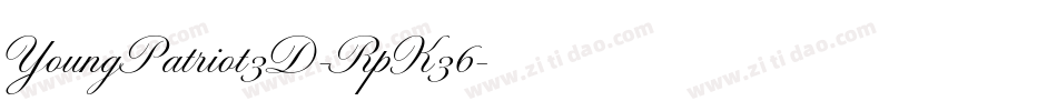 YoungPatriot3D-RpK36字体转换