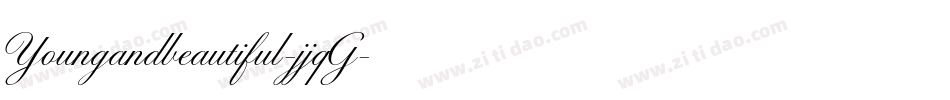 Youngandbeautiful-jjqG字体转换
