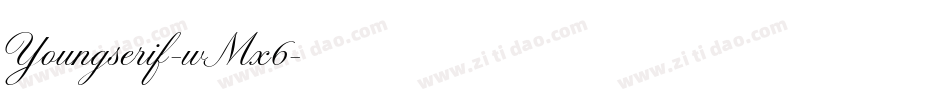 Youngserif-wMx6字体转换