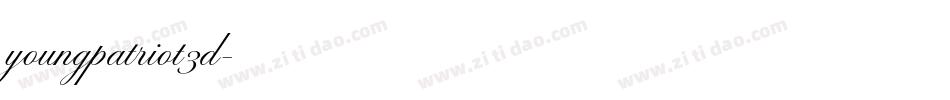 youngpatriot3d字体转换