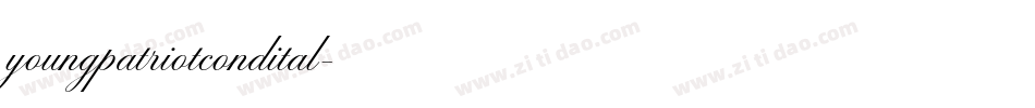 youngpatriotcondital字体转换