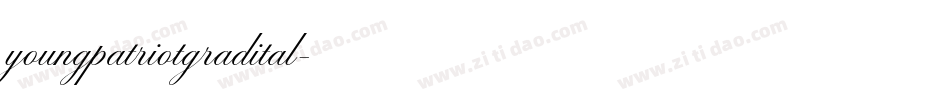 youngpatriotgradital字体转换