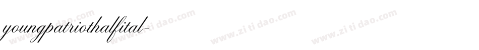 youngpatriothalfital字体转换