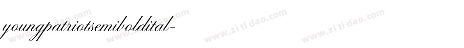 youngpatriotsemiboldital字体转换