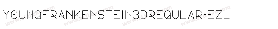 YoungFrankenstein3DRegular-ezlB字体转换
