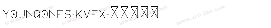 YoungOnes-KVeX字体转换