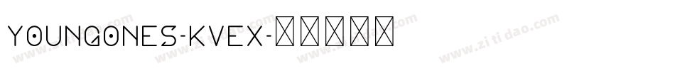 YoungOnes-KVeX字体转换