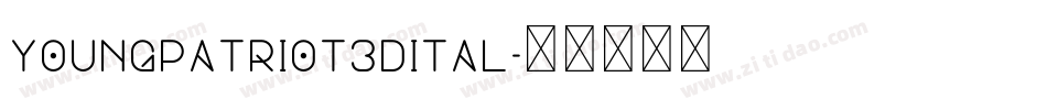 youngpatriot3dital字体转换