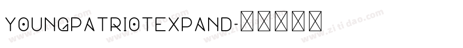 youngpatriotexpand字体转换