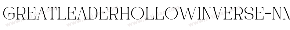 GreatLeaderHollowInverse-nmvg字体转换