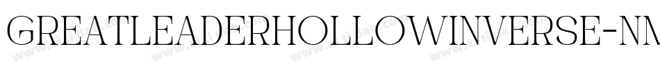 GreatLeaderHollowInverse-nmvg字体转换