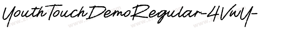 YouthTouchDemoRegular-4VwY字体转换