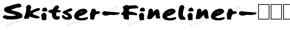 Skitser-Fineliner字体转换