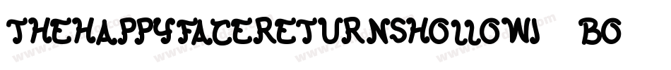 TheHappyFaceReturnsHollowI-7BOXK字体转换