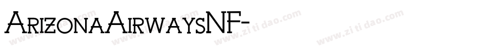 ArizonaAirwaysNF字体转换