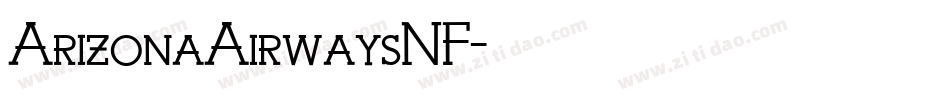 ArizonaAirwaysNF字体转换