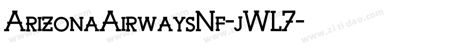 ArizonaAirwaysNf-jWL7字体转换