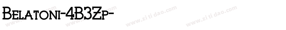 Belatoni-4B3Zp字体转换