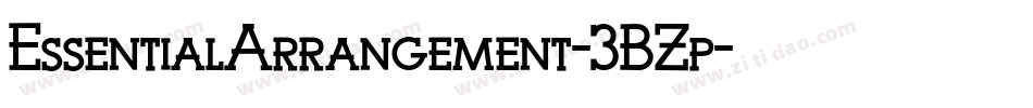 EssentialArrangement-3BZp字体转换