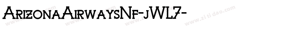 ArizonaAirwaysNf-jWL7字体转换
