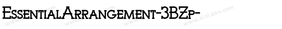 EssentialArrangement-3BZp字体转换