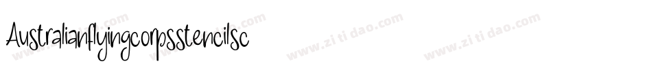 Australianflyingcorpsstencilsc-A4Zp字体转换