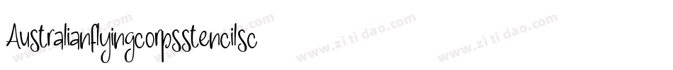 Australianflyingcorpsstencilsc-A4Zp字体转换
