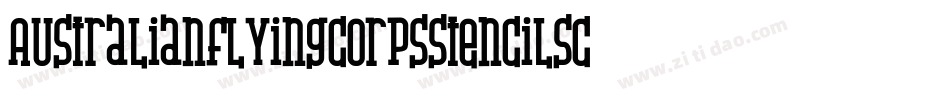 Australianflyingcorpsstencilsc-A4Zp字体转换