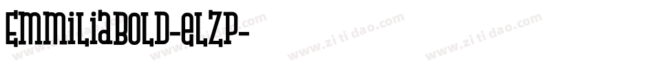 EmmiliaBold-elZp字体转换