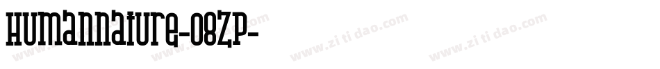 Humannature-08ZP字体转换