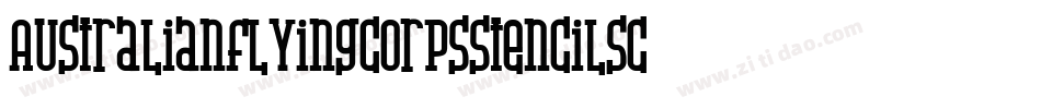 Australianflyingcorpsstencilsc-A4Zp字体转换