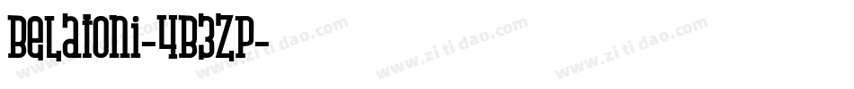 Belatoni-4B3Zp字体转换