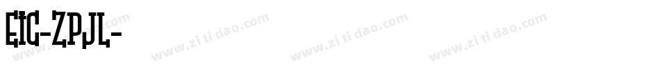 Etc-ZpJl字体转换