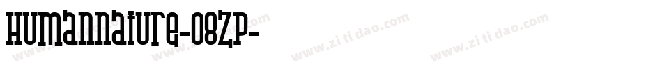 Humannature-08ZP字体转换