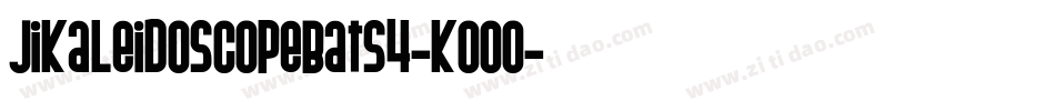 JiKaleidoscopeBats4-K00o字体转换